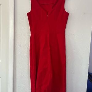 red tight express dress